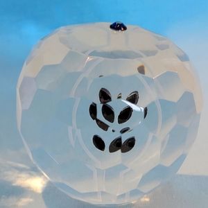 GORGEOUS HALF-APPLE CLEAR CRYSTAL BY SHANNON SIGNED